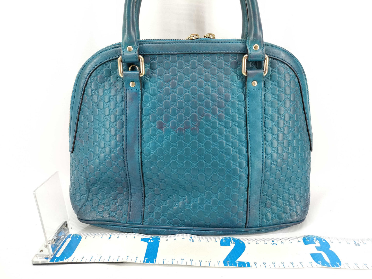 GUCCI Guccissima 449663 Hand Blue Handbag