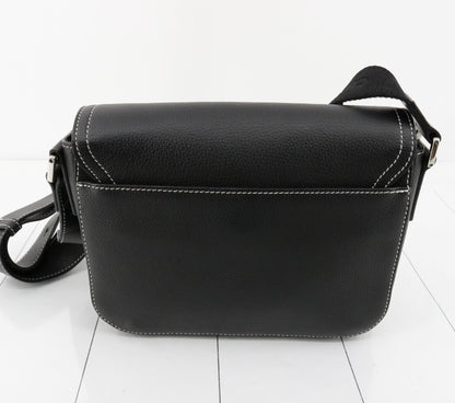 Dior Saddle Leather Black Shoulder Bag