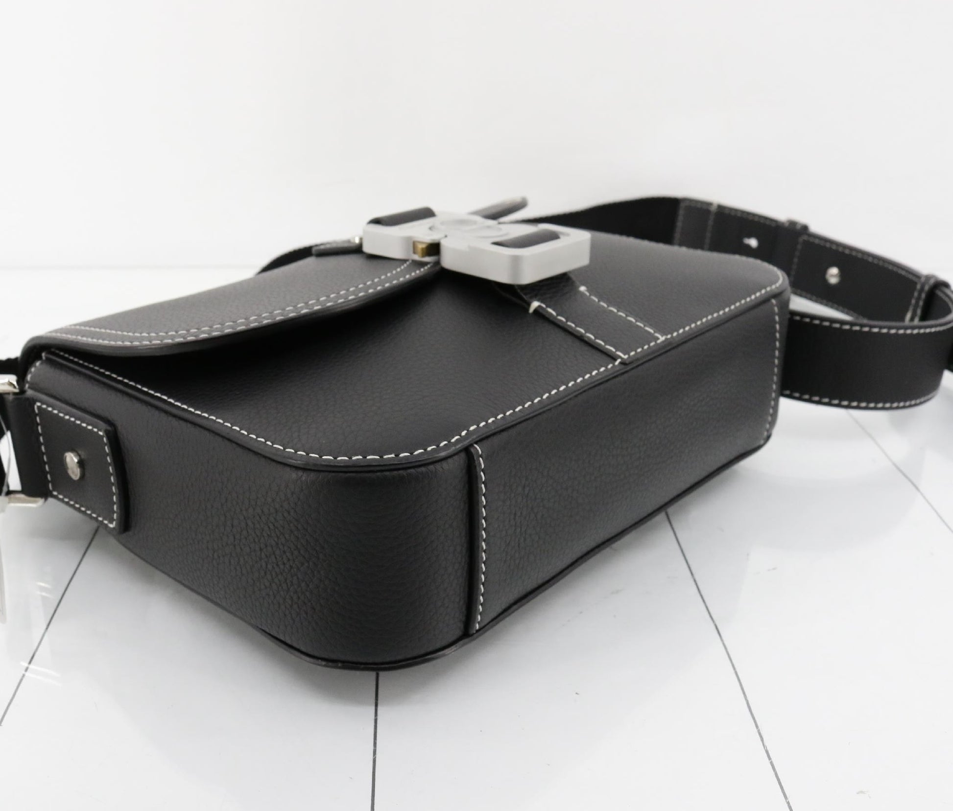 Dior Saddle Leather Black Shoulder Bag