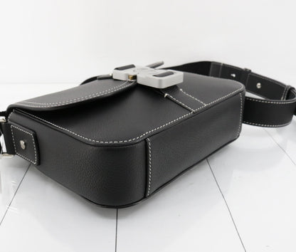 Dior Saddle Leather Black Shoulder Bag
