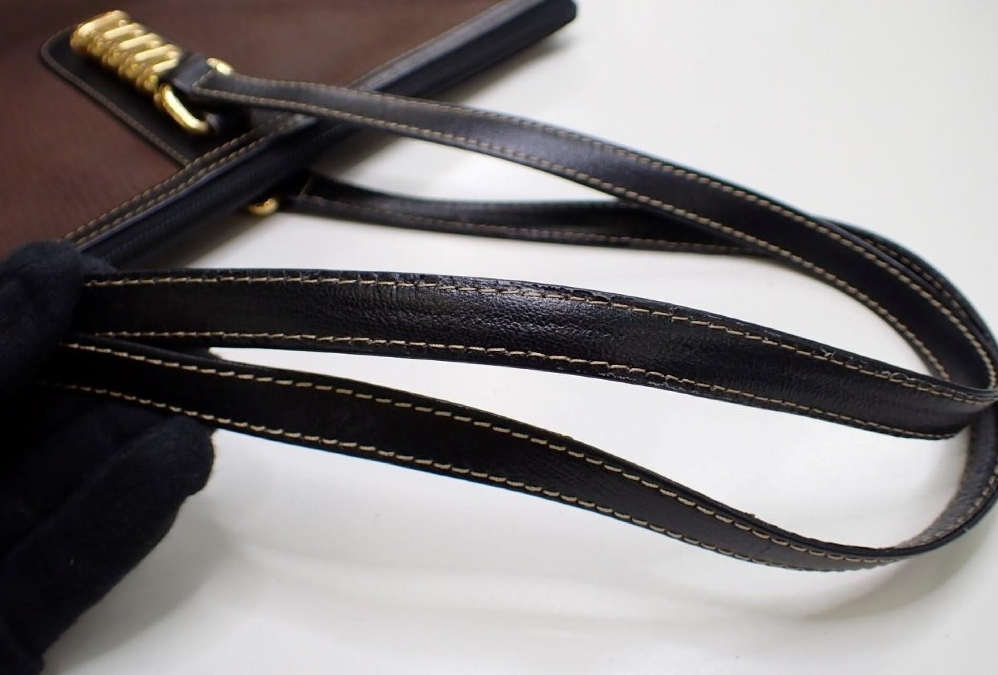 LOEWE Velazquez Brown Black Tote Bag