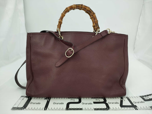 GUCCI Bamboo 2-Way Shoulder Bag/Handbag