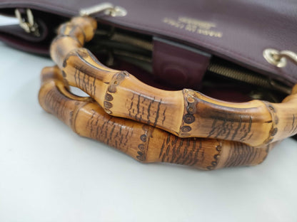 GUCCI Bamboo 2-Way Shoulder Bag/Handbag