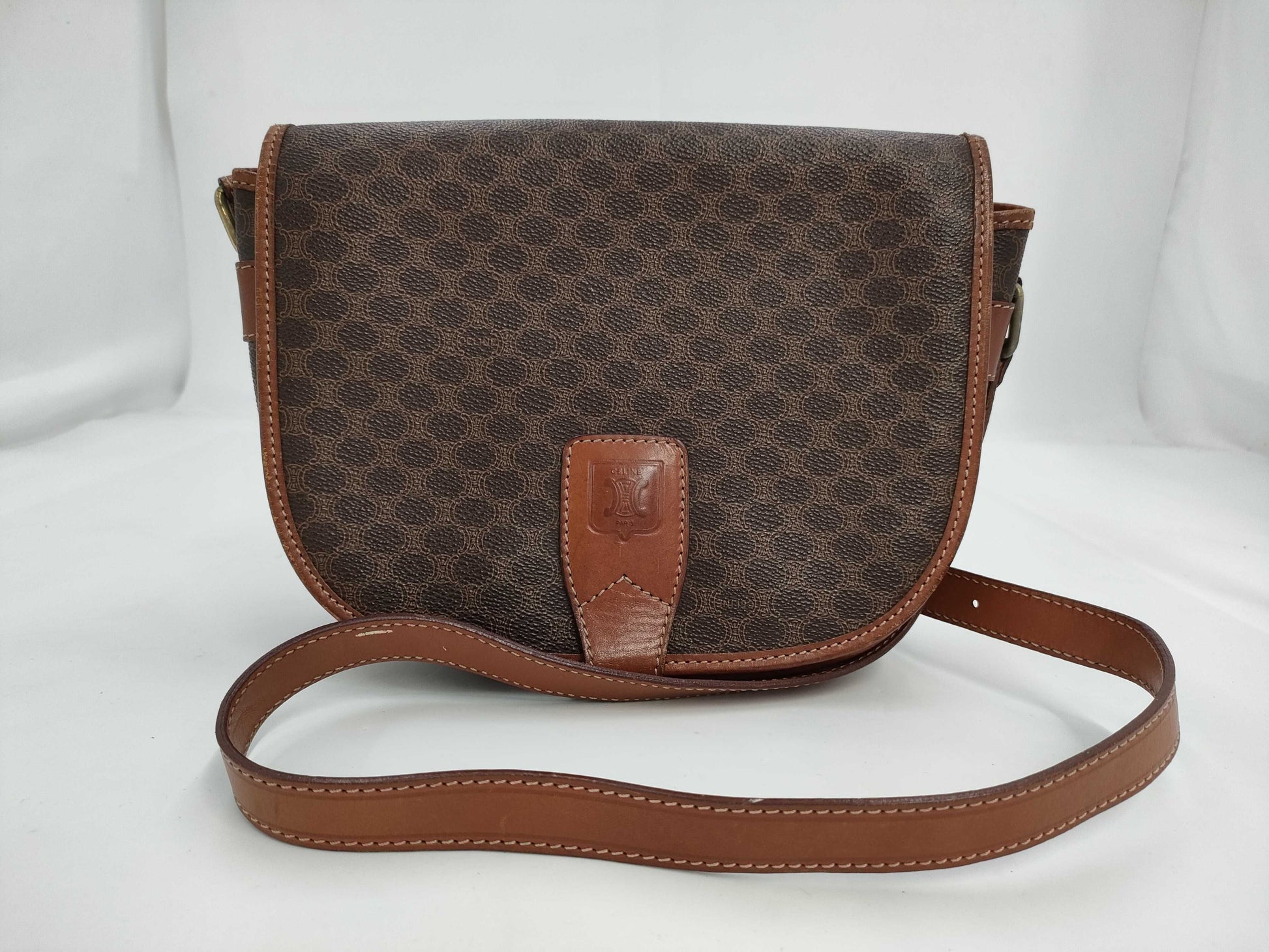 CELINE Macadam Shoulder Bag