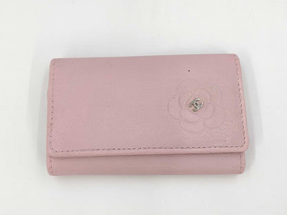 CHANEL Camellia Key Case/Key Holder