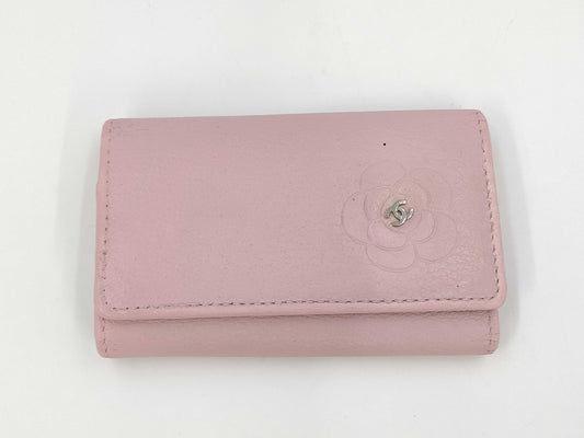 CHANEL Camellia Key Case/Key Holder