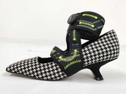 Dior Houndstooth Heel Size 37 Other Shoes