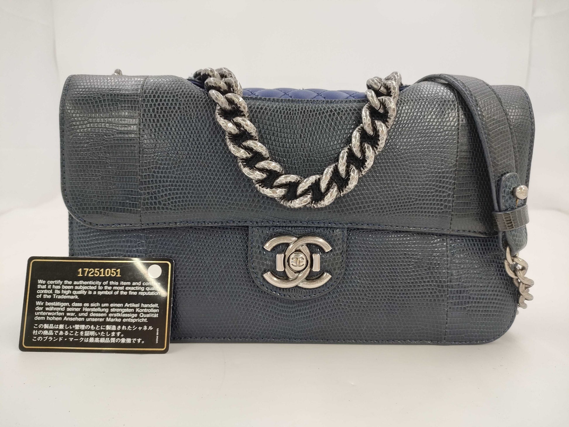 CHANEL Chanel Chain Shoulder Bag 2-Way Handbag Lizard Skin Shoulder Bag