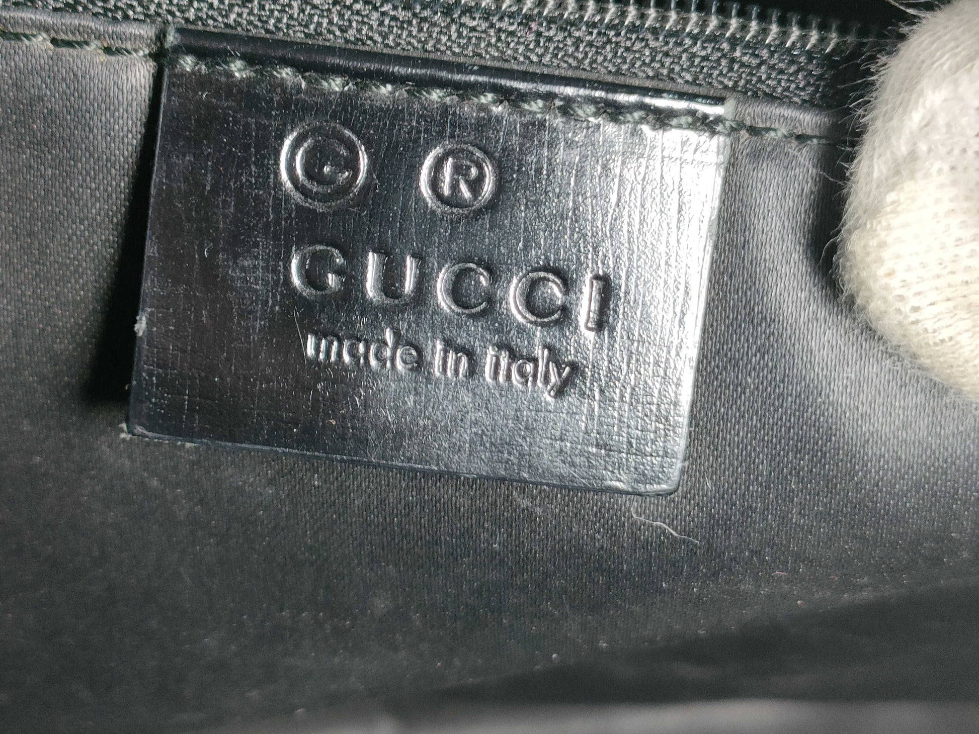 GUCCI GG Canvas GG Canvas x Leather Black Tote Bag