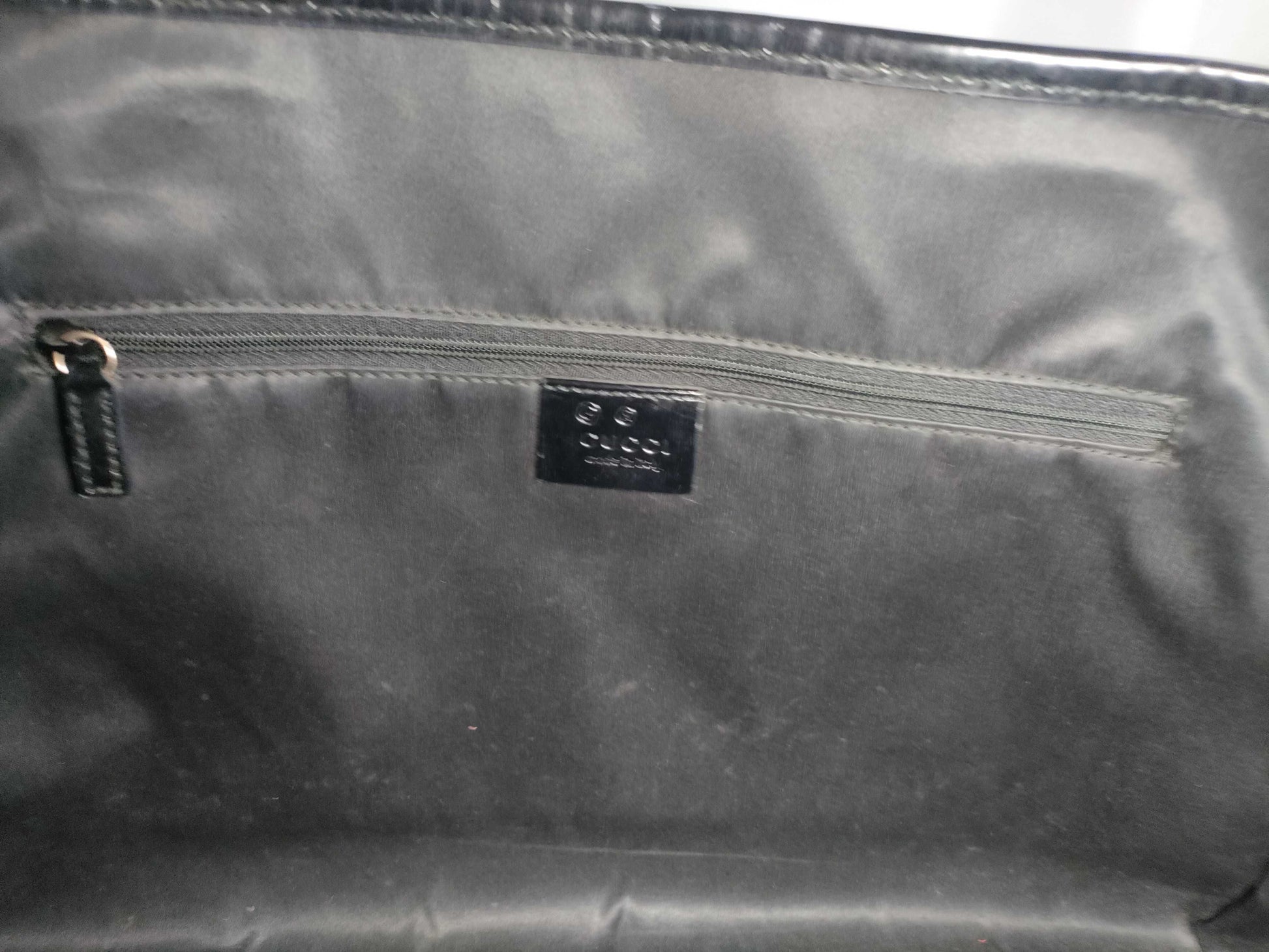 GUCCI GG Canvas GG Canvas x Leather Black Tote Bag