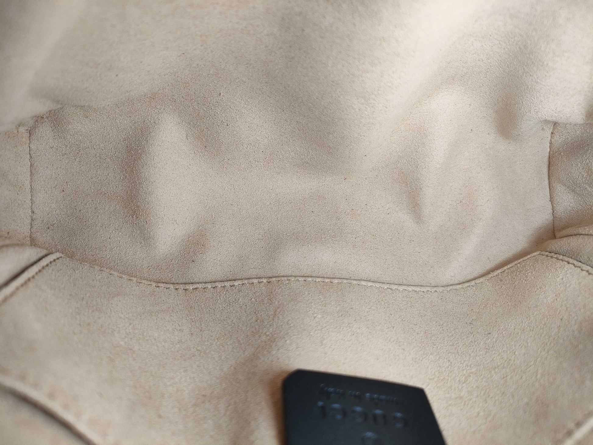 GUCCI Web Ophidia Suede and Patent Leather Waist Bag