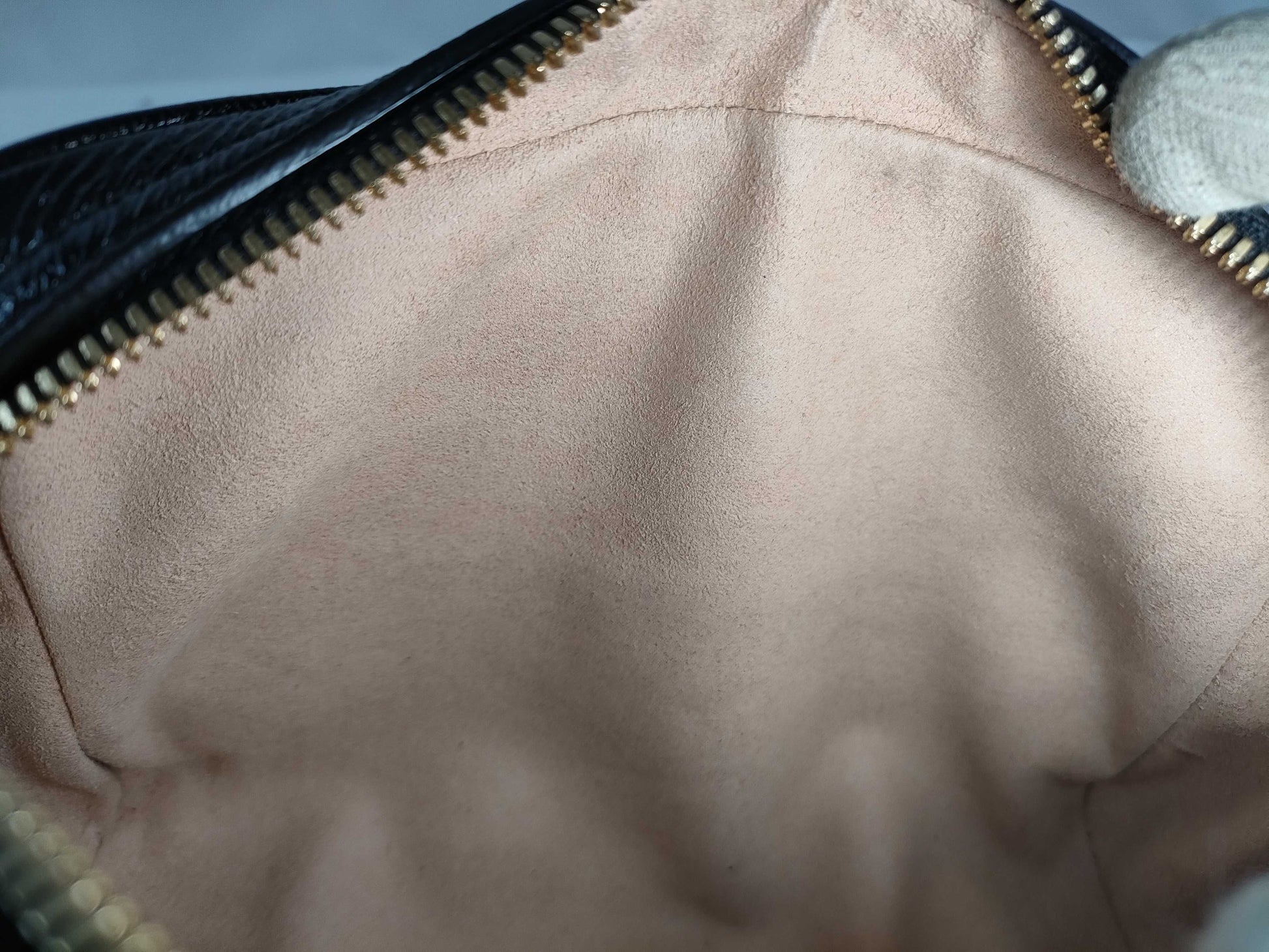 GUCCI Web Ophidia Suede and Patent Leather Waist Bag