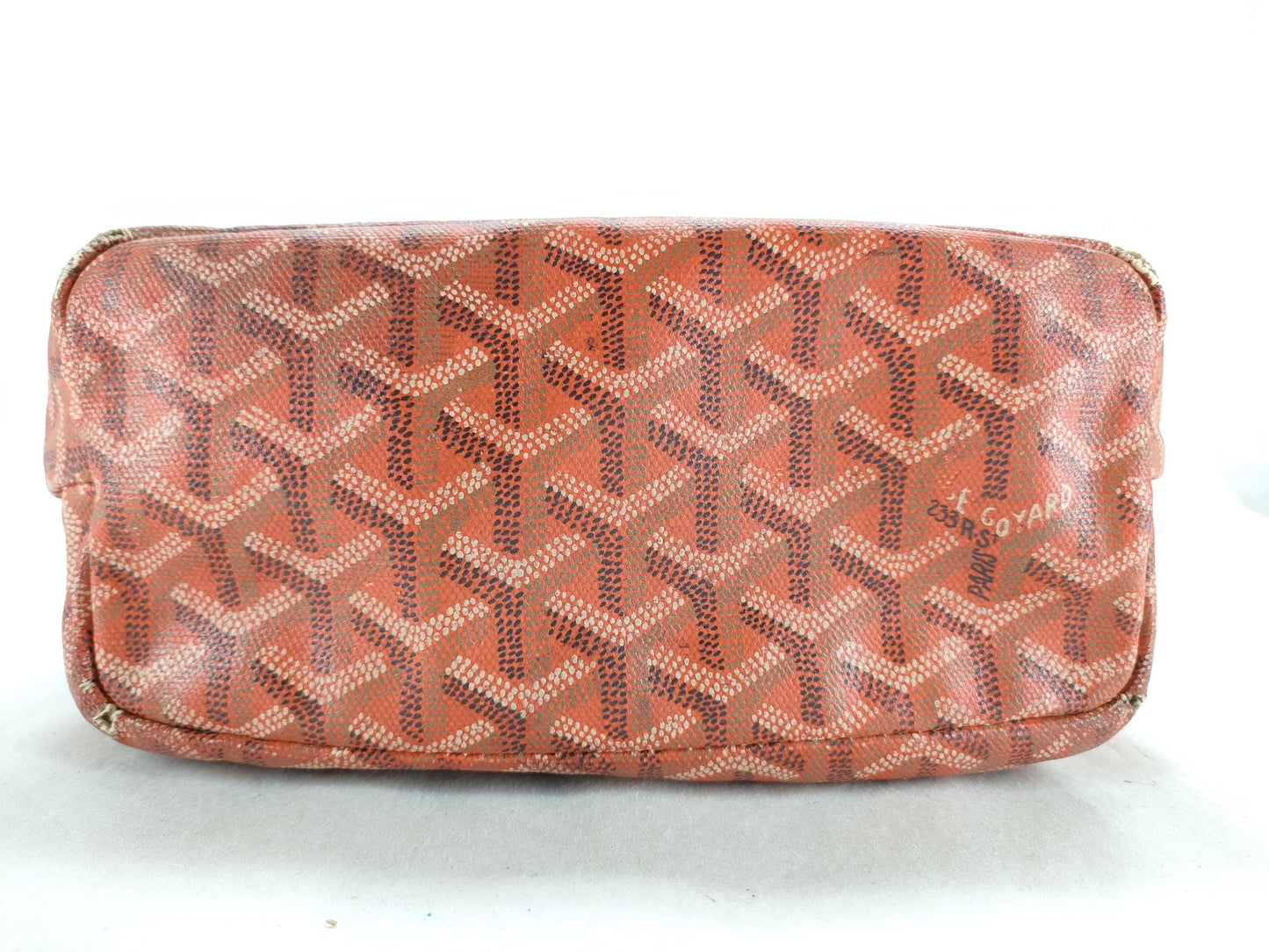 GOYARD GOYARDO Goyard Saint Louis Junior Orange Tote Bag