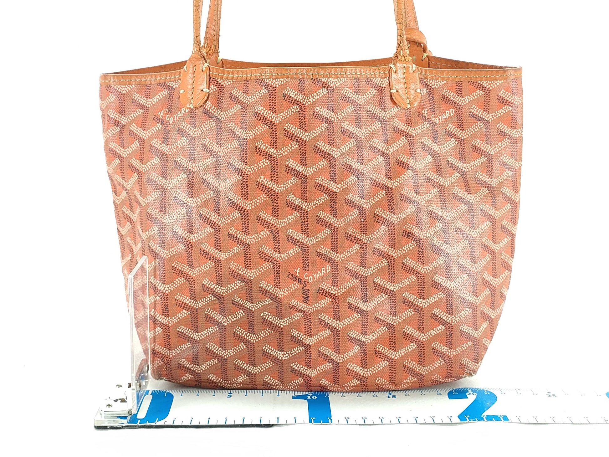 GOYARD GOYARDO Goyard Saint Louis Junior Orange Tote Bag