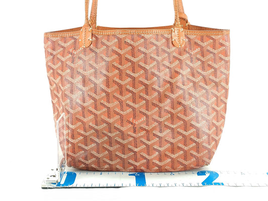 GOYARD GOYARDO Goyard Saint Louis Junior Orange Tote Bag