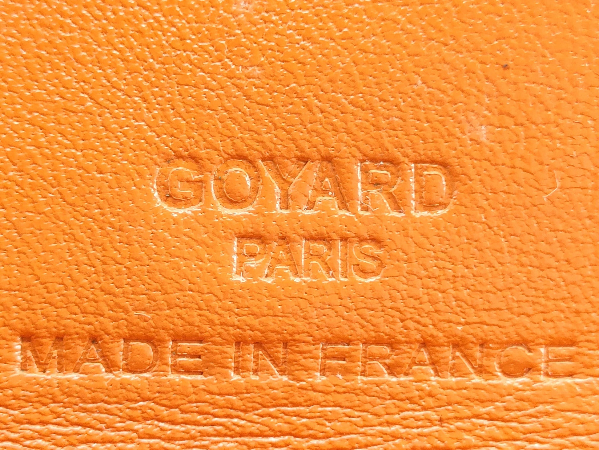 GOYARD GOYARDO Goyard Saint Louis Junior Orange Tote Bag