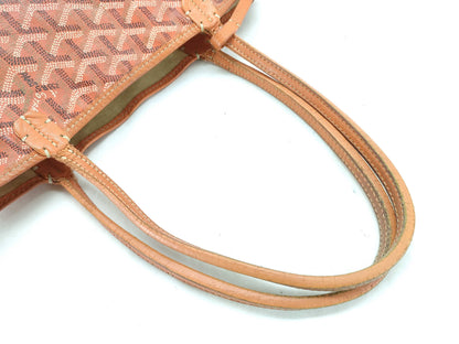 GOYARD GOYARDO Goyard Saint Louis Junior Orange Tote Bag