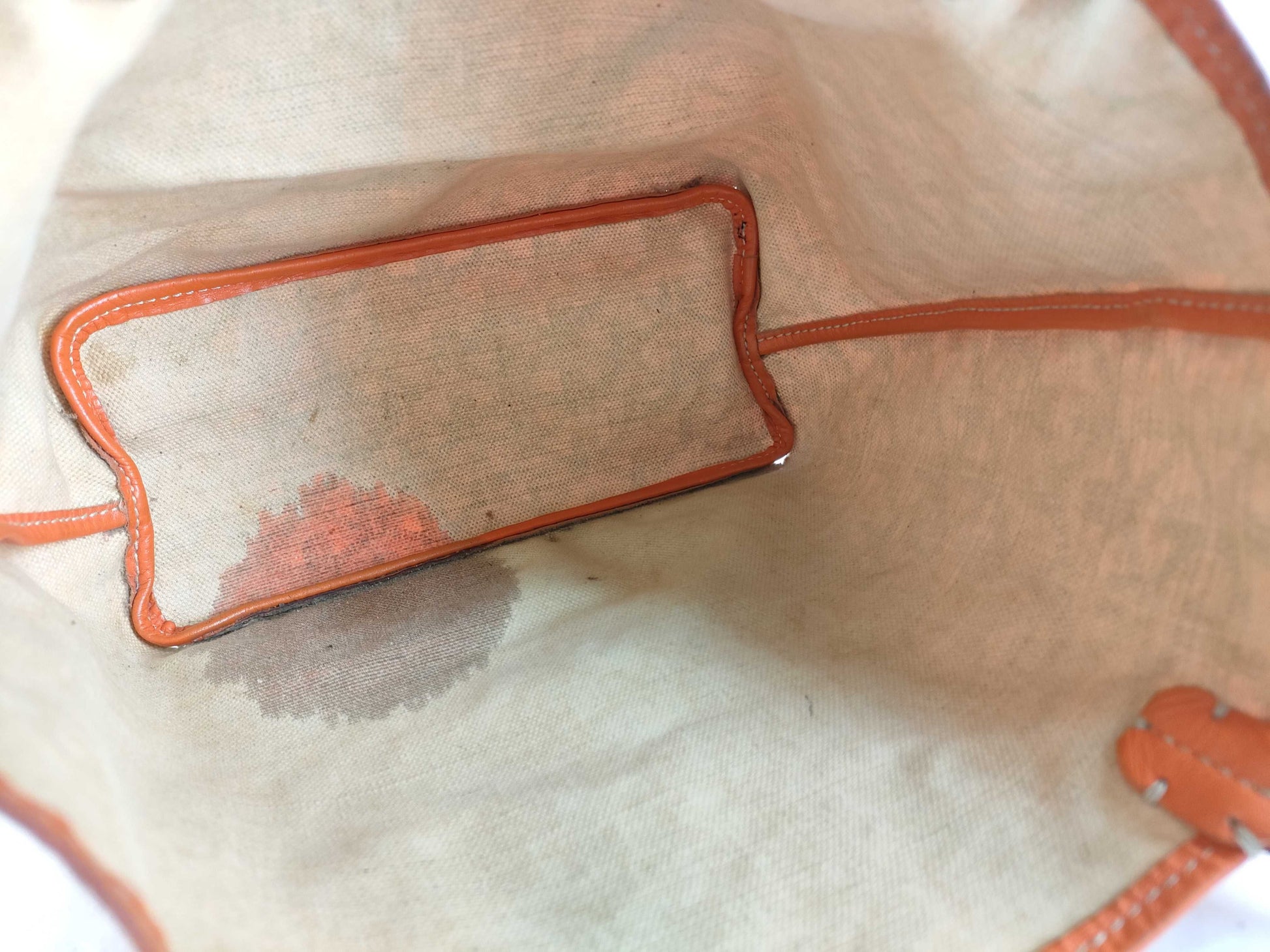 GOYARD GOYARDO Goyard Saint Louis Junior Orange Tote Bag