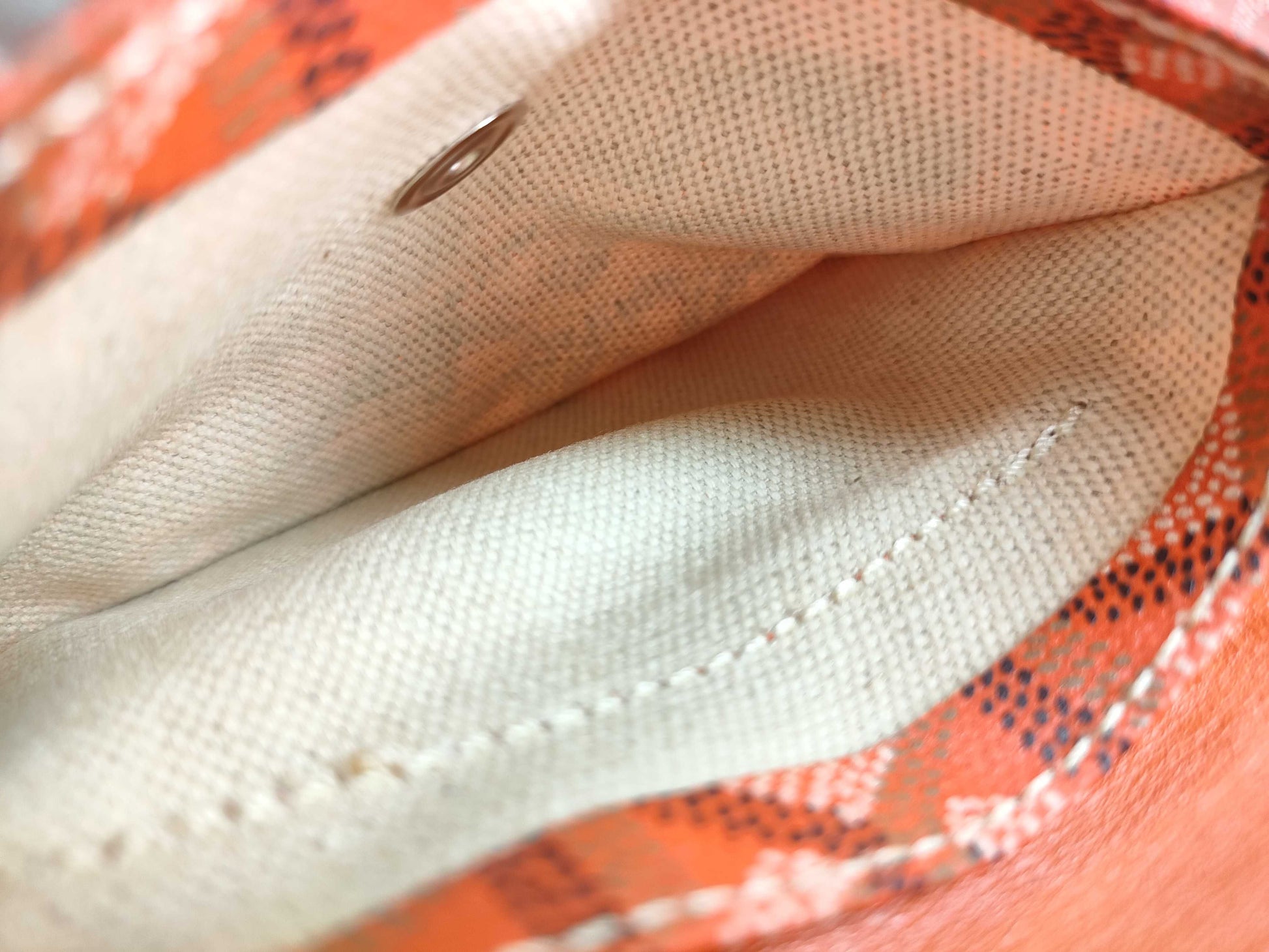GOYARD GOYARDO Goyard Saint Louis Junior Orange Tote Bag