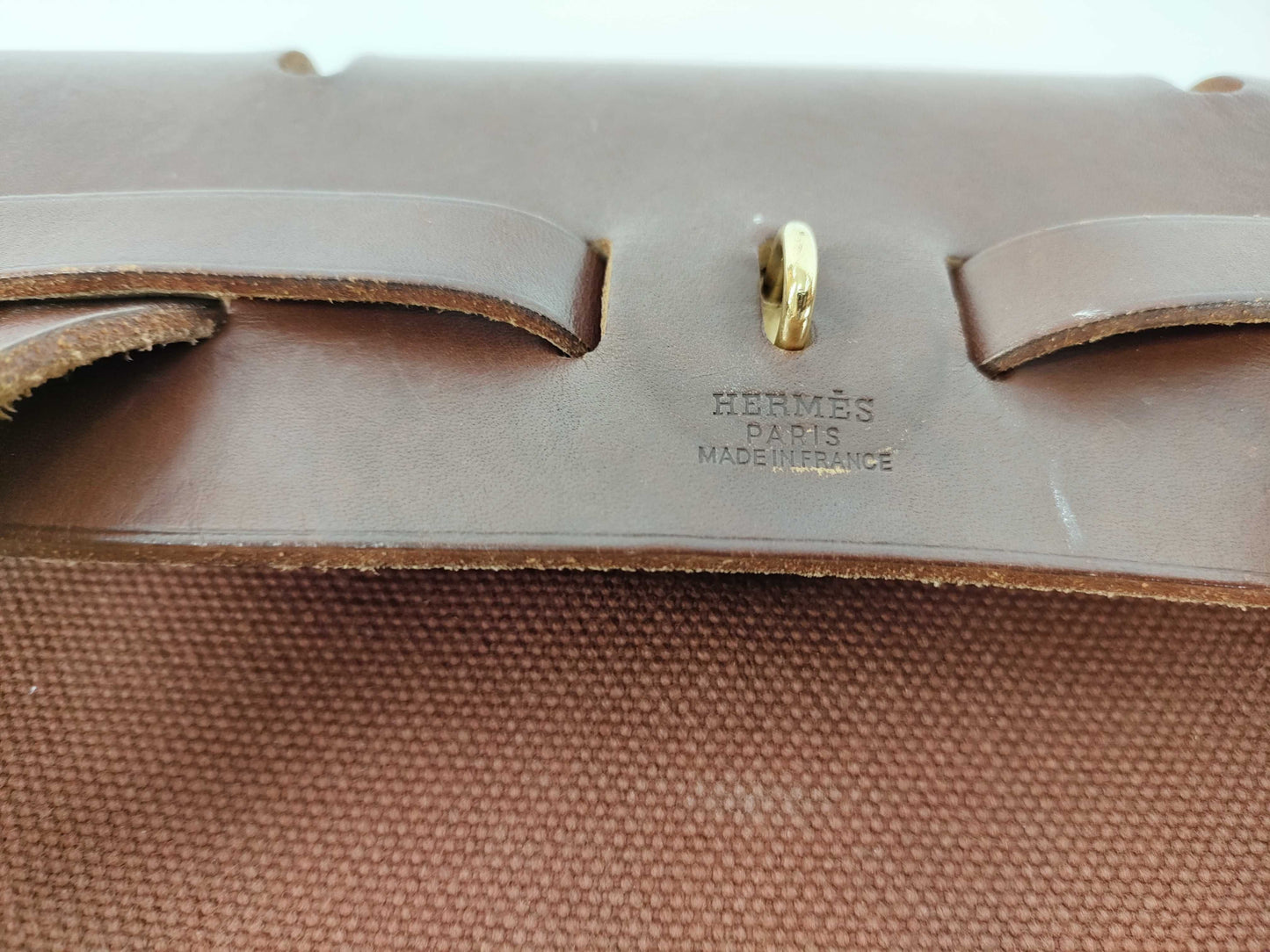 HERMES Air Bag, Hermès Air Bag Ad, PM, E Stamp, Brown, Accessories: Spare Bag, Handbag