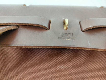 HERMES Air Bag, Hermès Air Bag Ad, PM, E Stamp, Brown, Accessories: Spare Bag, Handbag