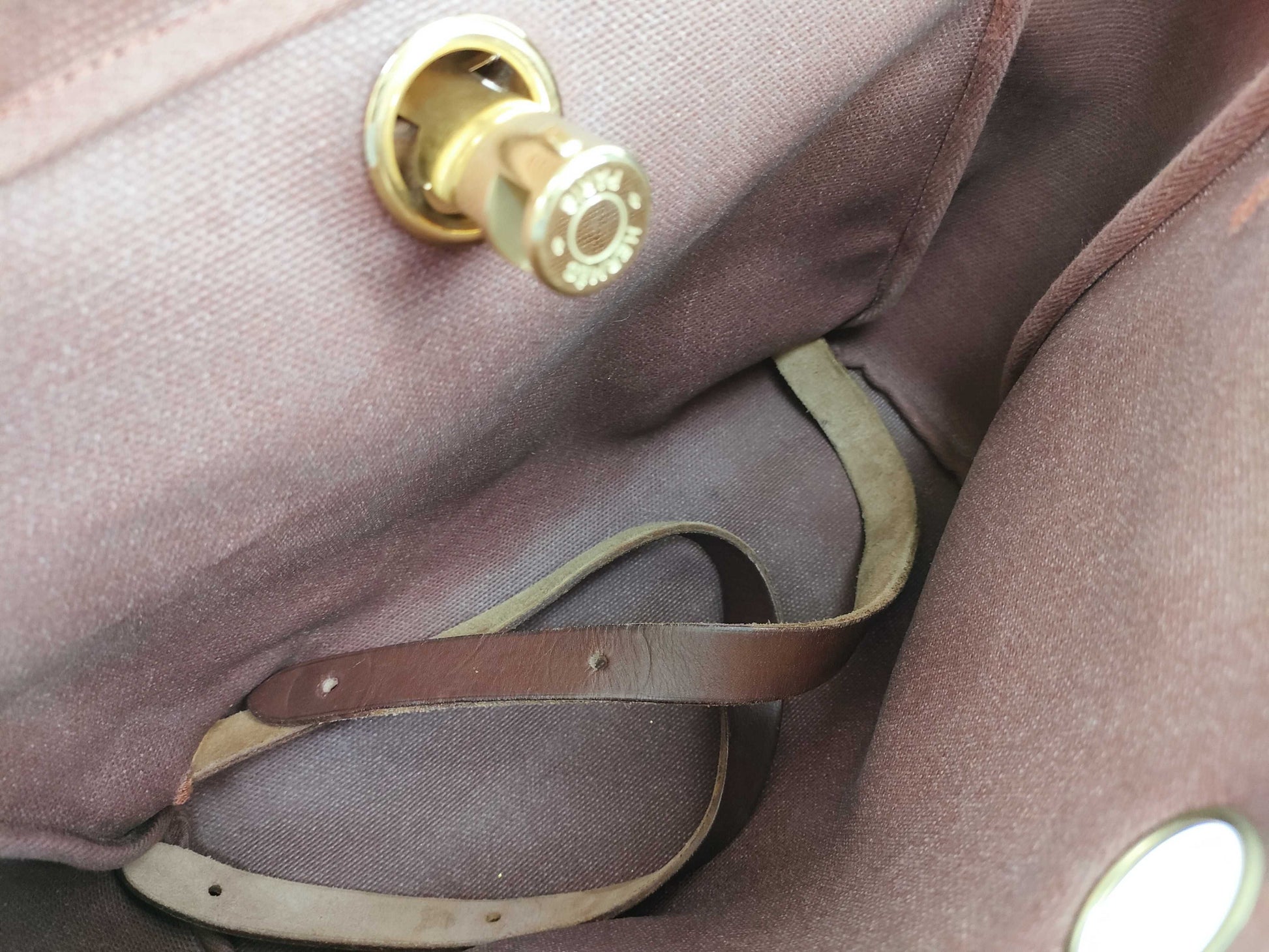 HERMES Air Bag, Hermès Air Bag Ad, PM, E Stamp, Brown, Accessories: Spare Bag, Handbag