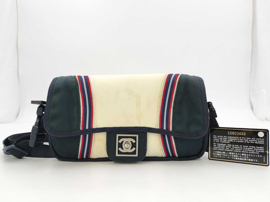 CHANEL Sport Line Navy Shoulder Bag