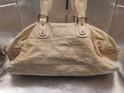 CHANEL Matelasse Beige Lambskin Shoulder Bag with Seal, 10943015, Dust Bag Included