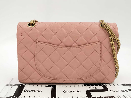 CHANEL CHANEL BAG 2.55 CALFSKIN SOFT PINK NO.25 WITH CARD A37586 GHW CHAIN ​​SHOULDER 25533030 Shoulder Bag