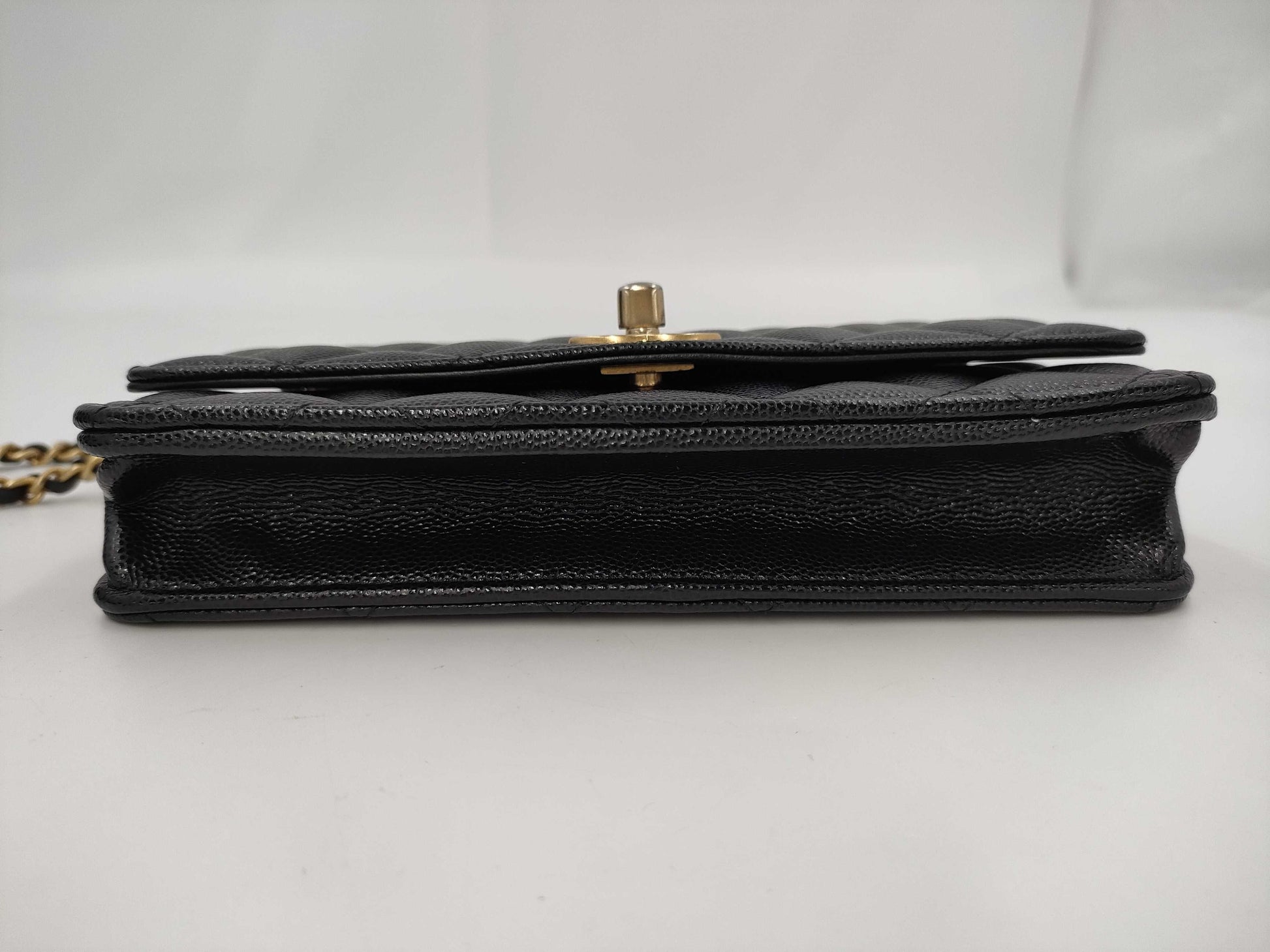 CHANEL CHANEL BAG CAVIAR SKIN AP3694 BLACK CHAIN ​​WALLET RFID JCH0T154 Shoulder Bag