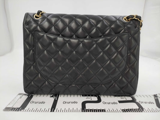 CHANEL CHANEL BAG CLASSIC FLAP A58601 WFLAP MAXI 33CM LAMBSKIN GHW NO 15 W/CARD 15819608 Shoulder Bag