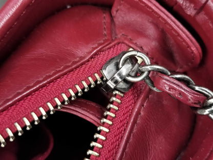 CHANEL CHANEL BAG GABRIELLE NO. 24 MAROON WOOL W CARD CHAIN ​​STRAP 2-WAY 24872334 Shoulder Bag