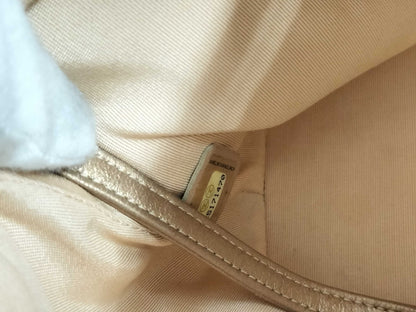 CHANEL CHANEL BAG CHEVRON BUCKET DRAWSTRING NO. 25 W/CARD METALLIC GOLD CROSSBODY 25171470 Shoulder Bag