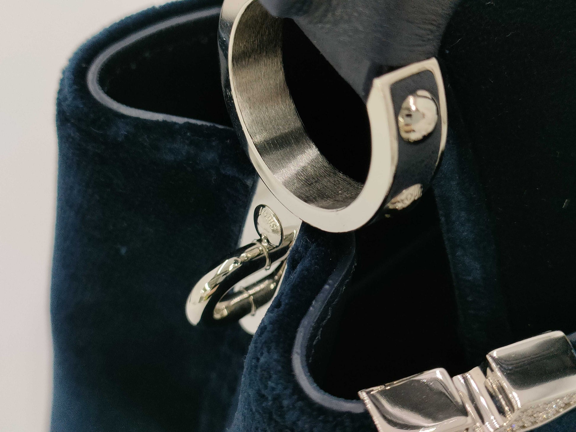 LOUIS VUITTON Capucines Mini Velvet Handbag
