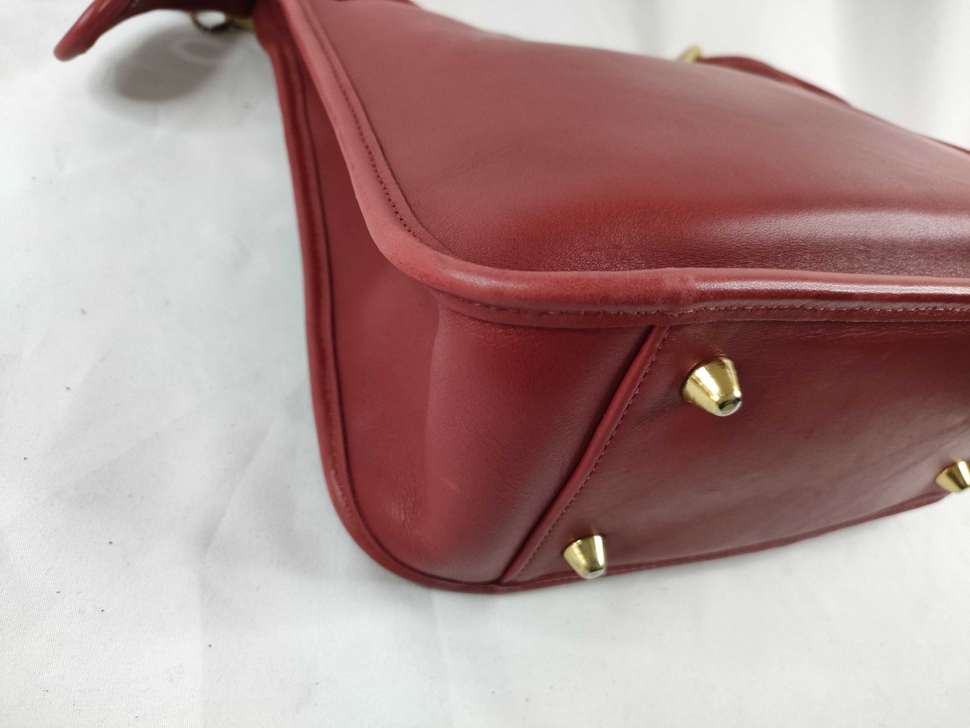 COACH shoulder bag in red calf leather