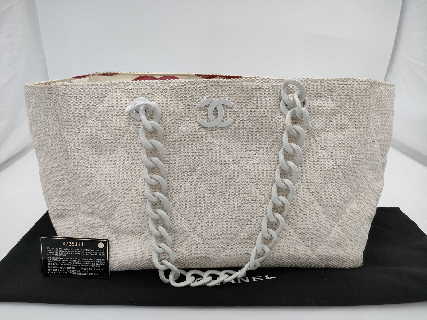 CHANEL Chanel Brand Bag Plastic Chain Bag 6735111 Tote Bag