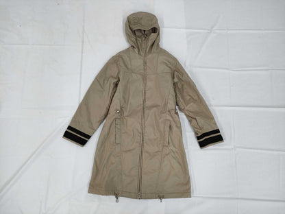CHANEL Brand Apparel Long Coat, Beige, Sport 02A, Size 38