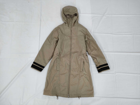 CHANEL Brand Apparel Long Coat, Beige, Sport 02A, Size 38