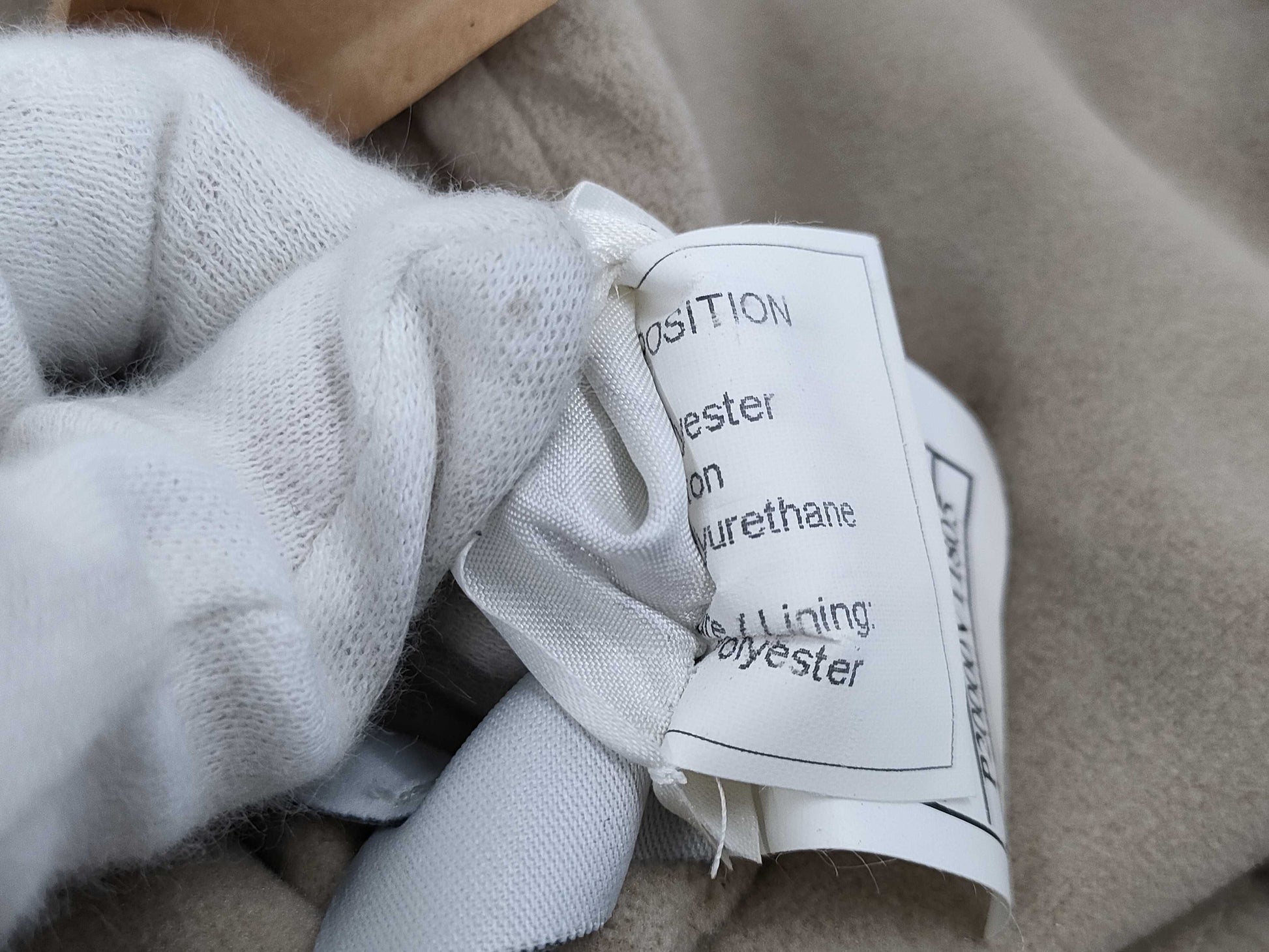 CHANEL Brand Apparel Long Coat, Beige, Sport 02A, Size 38