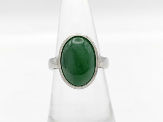 9.058ct Jadeite Ring, PT900, 10.8g 