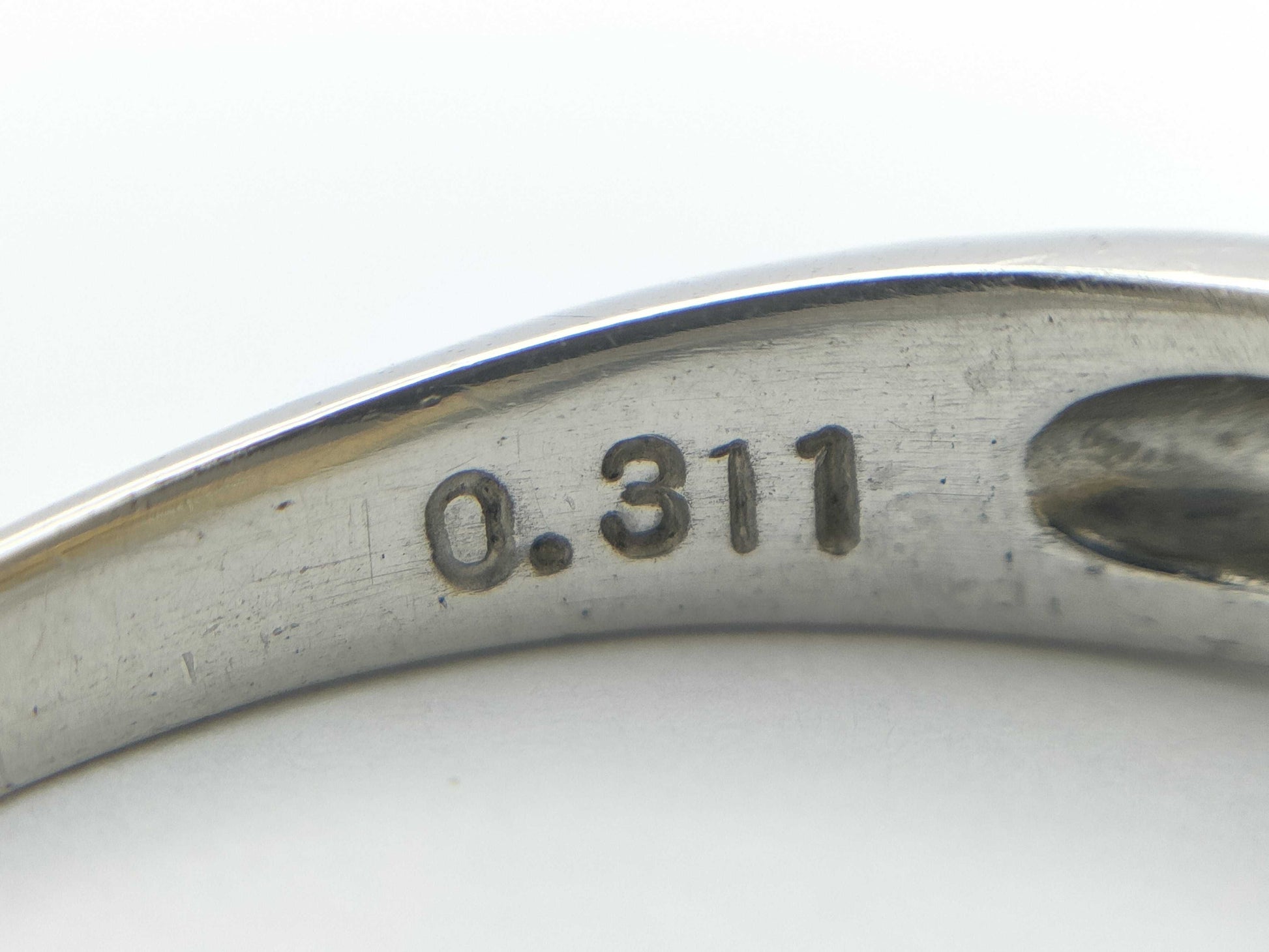 D0.311ct PT900/K18 4.1g Ring 