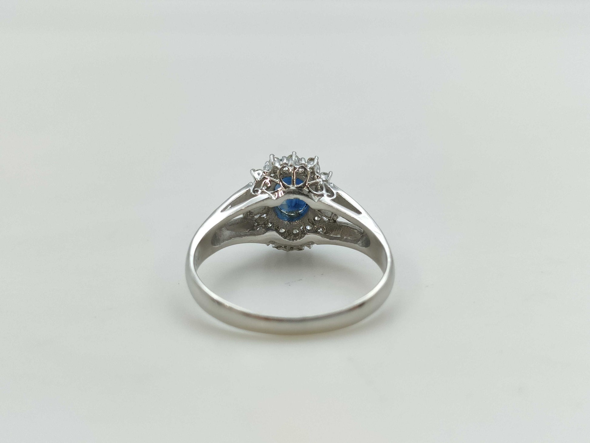 S 0.93ct D 0.25ct PT900 4.6g Ring 
