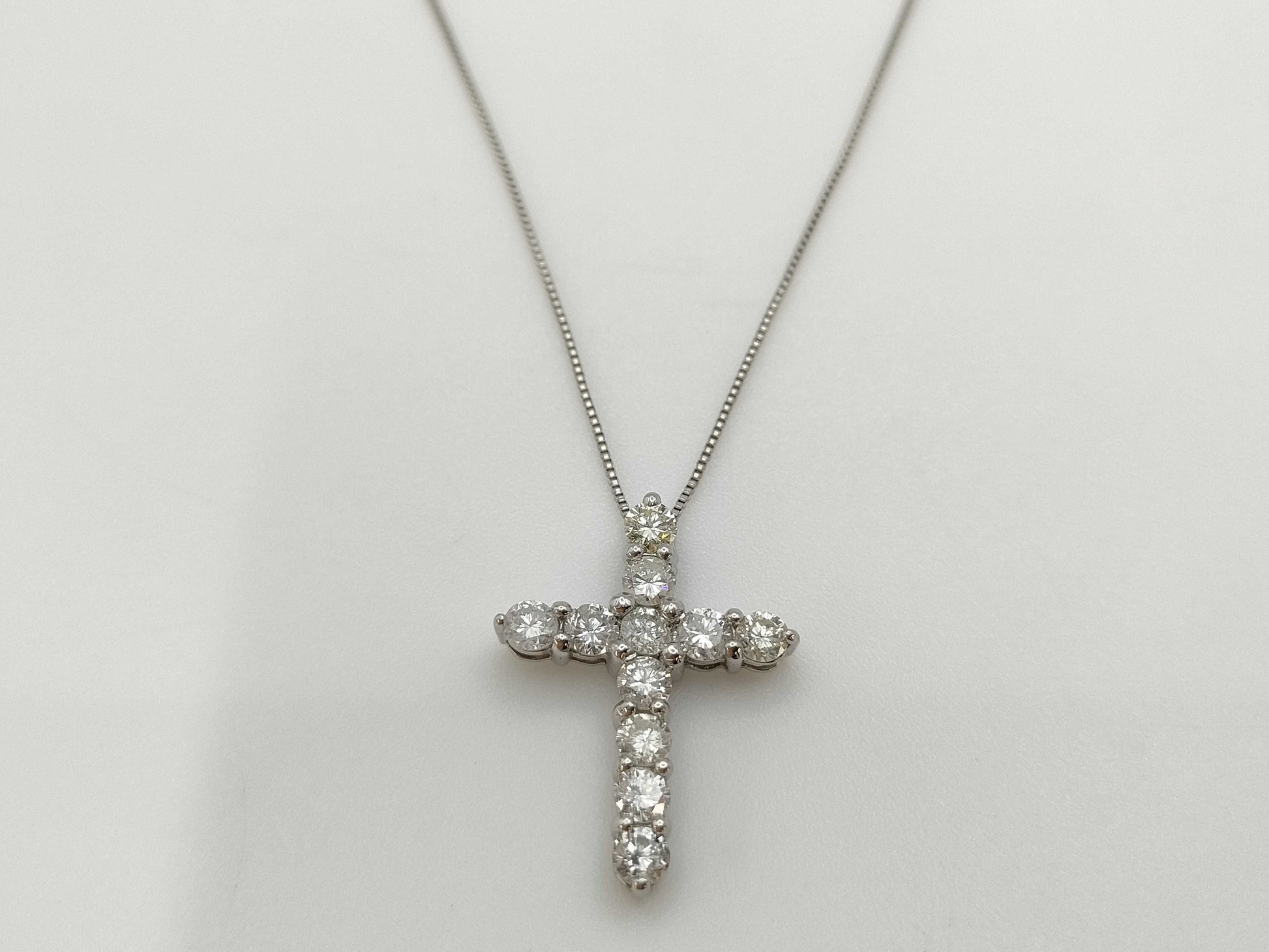 D1.00ct PT900/850 3.1g Necklace 