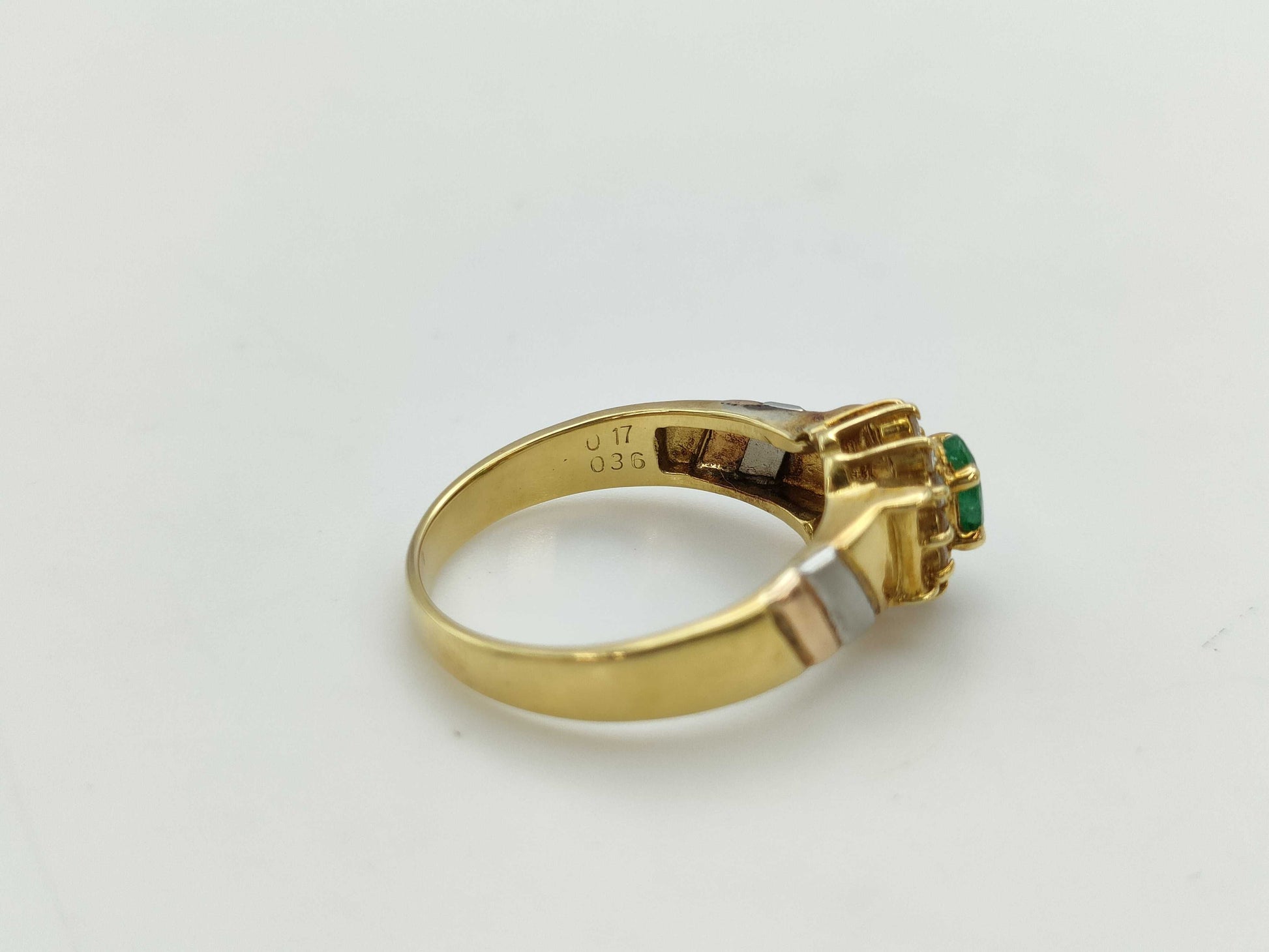 E0.36ct D0.17ct K18/PT900 4.5g Ring 