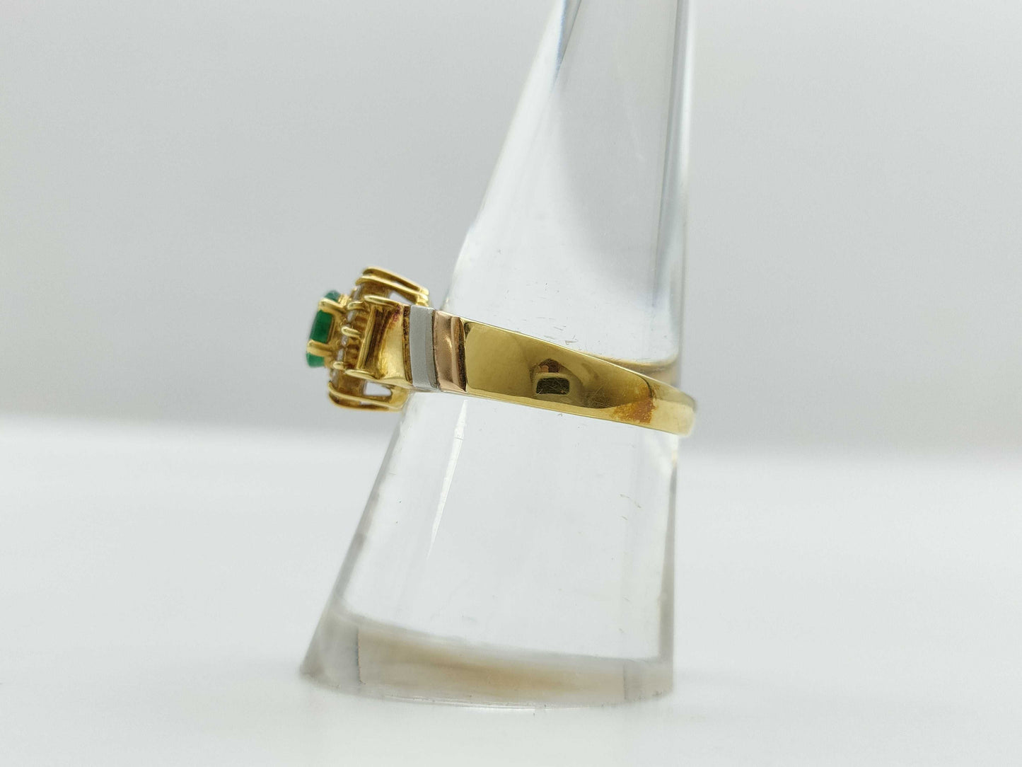 E0.36ct D0.17ct K18/PT900 4.5g Ring 