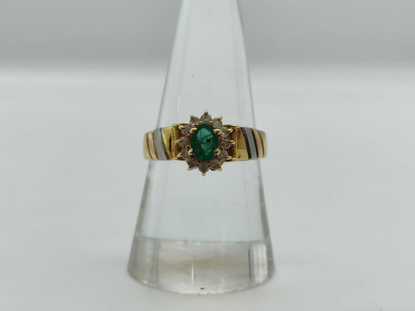 E0.36ct D0.17ct K18/PT900 4.5g Ring 