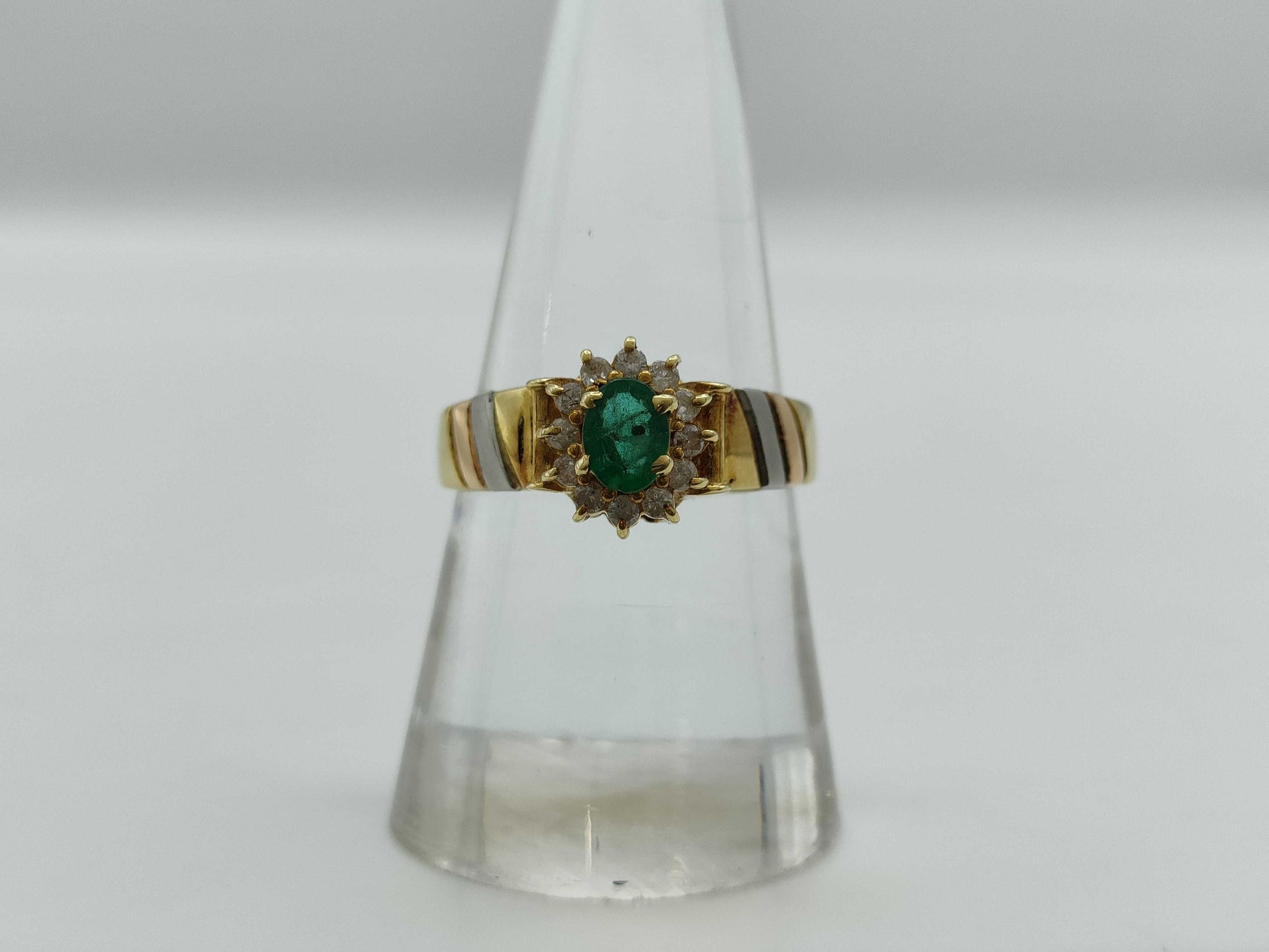 E0.36ct D0.17ct K18/PT900 4.5g Ring 