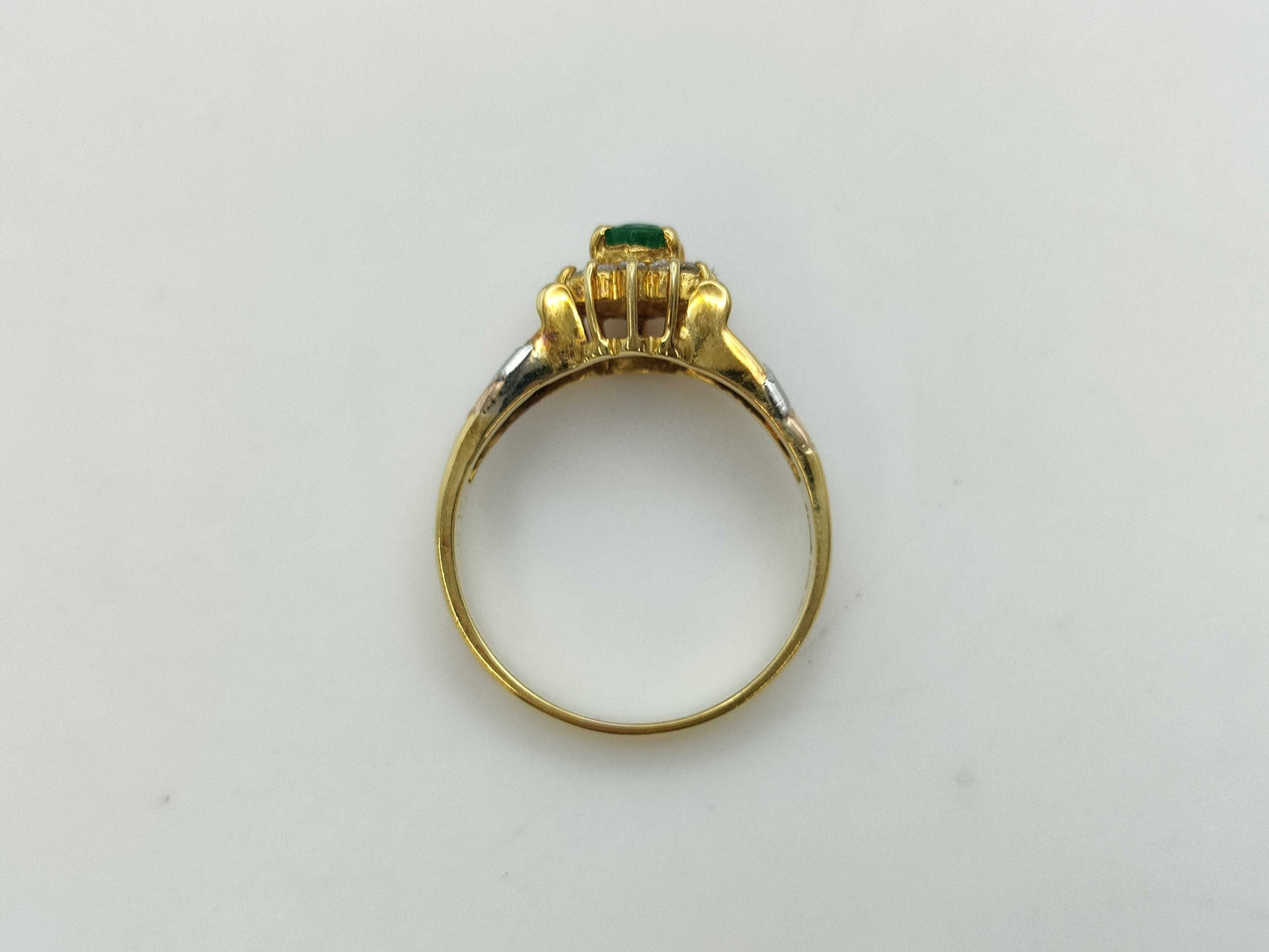 E0.36ct D0.17ct K18/PT900 4.5g Ring 