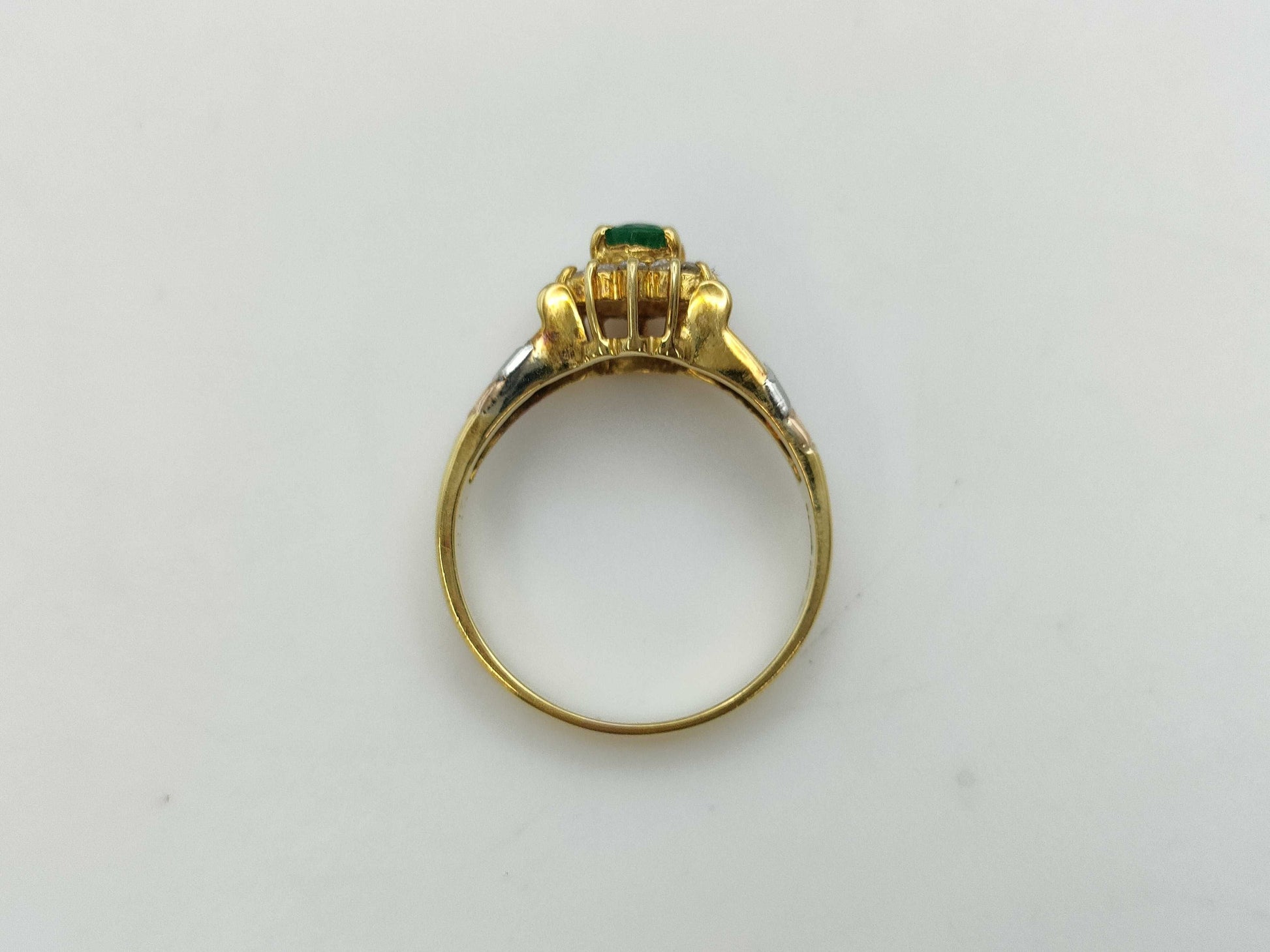 E0.36ct D0.17ct K18/PT900 4.5g Ring 