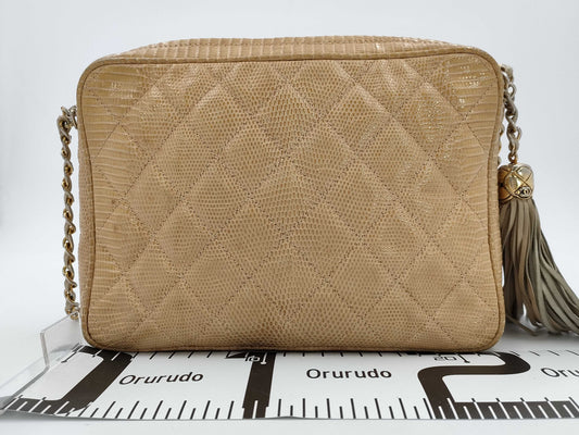 CHANEL Chanel Lizard Brand Bag Chain Shoulder Bag with Fringe 1728596 Shoulder Bag